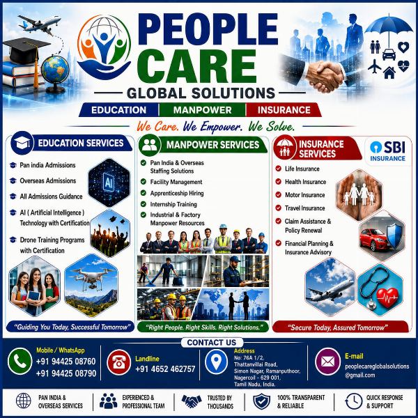 Pan India & Overseas Staffing - People Care Global Solutions